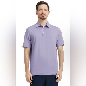 Men’s DTWOOO Purple Short Sleeve Golf Polo Shirt Size XXL